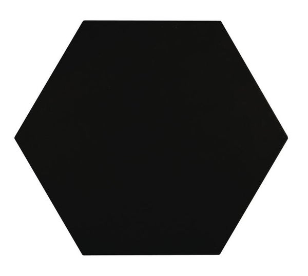 Hexagon Meraki unitegel Negro 19,8x22,8 cm
