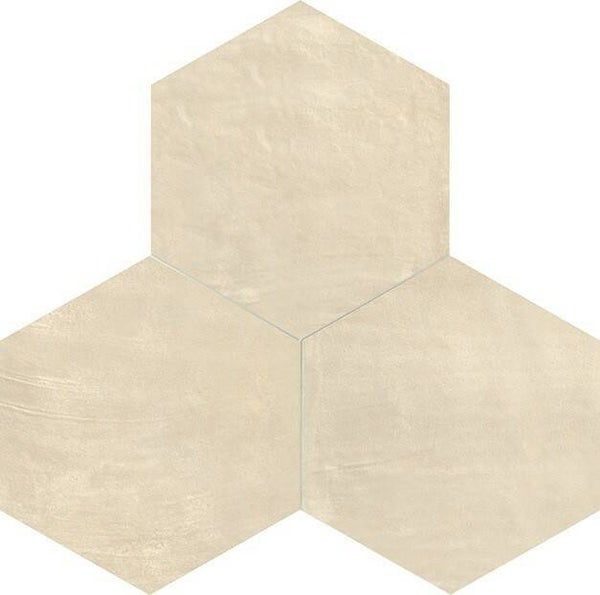 Decostyle hexagon tegel beige glans en mat 25x22 cm