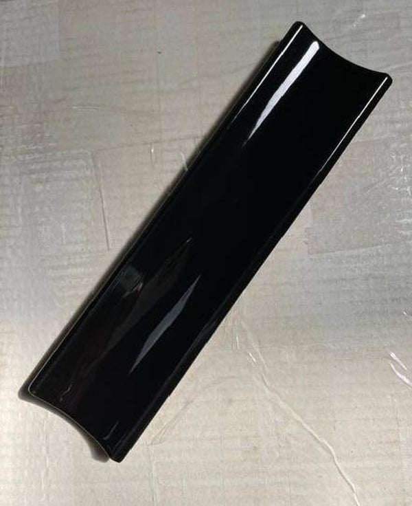 Binnenhoek tegel zwart glans 5x20 cm