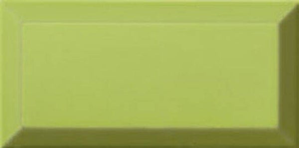 Metrotegel Limon Groen glans 7,5x15 cm
