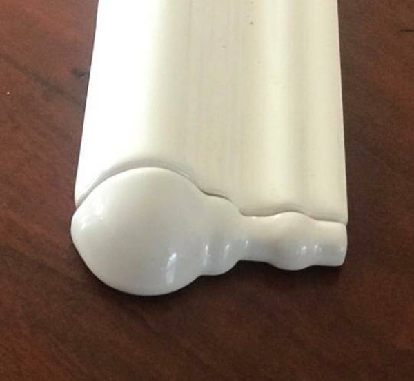 Buitenhoek moldura wit glans 2,5x5 cm