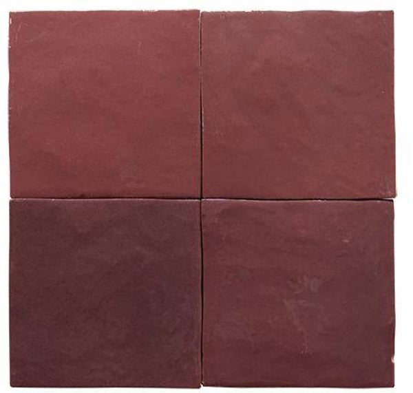 Zelliges burdeos 10x10 cm