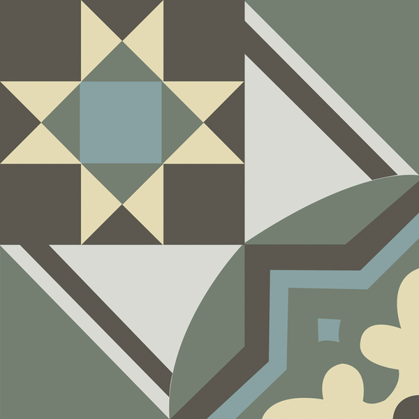 Zement Fliese Clair 14x14 cm