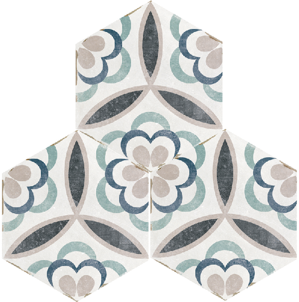 Patroontegel Hexagon Capri Sassani 14x16 cm