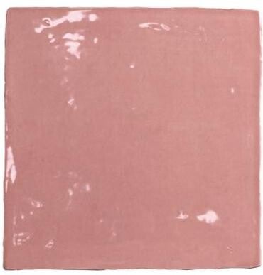Wandtegel Dutch Design roze mat en glans 13x13 cm