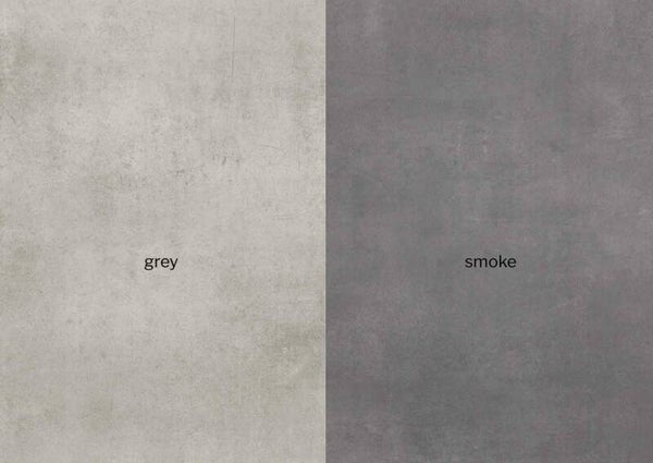 Vloertegel Flow Grey en Smoke in 60x120 cm en 80,2x80,2 cm