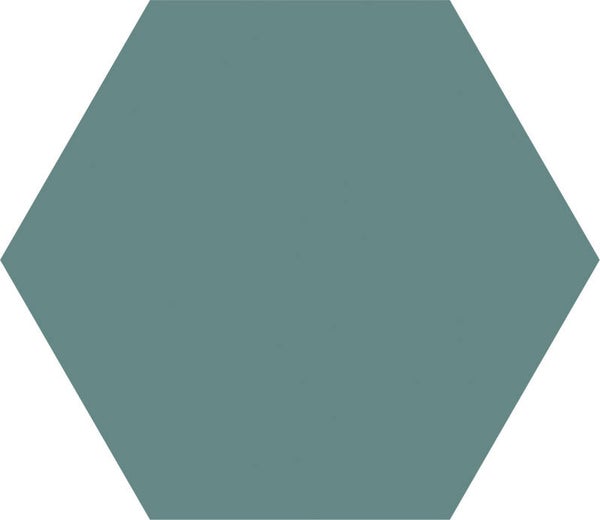 Hexagon Good Vibes unikleur green 14x16 cm