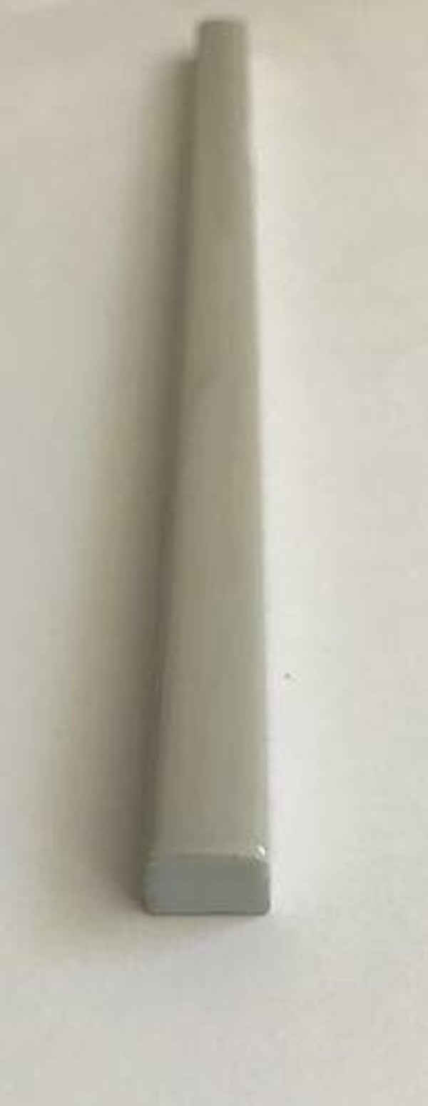 Potloodstrip grijs glans 1x20 cm