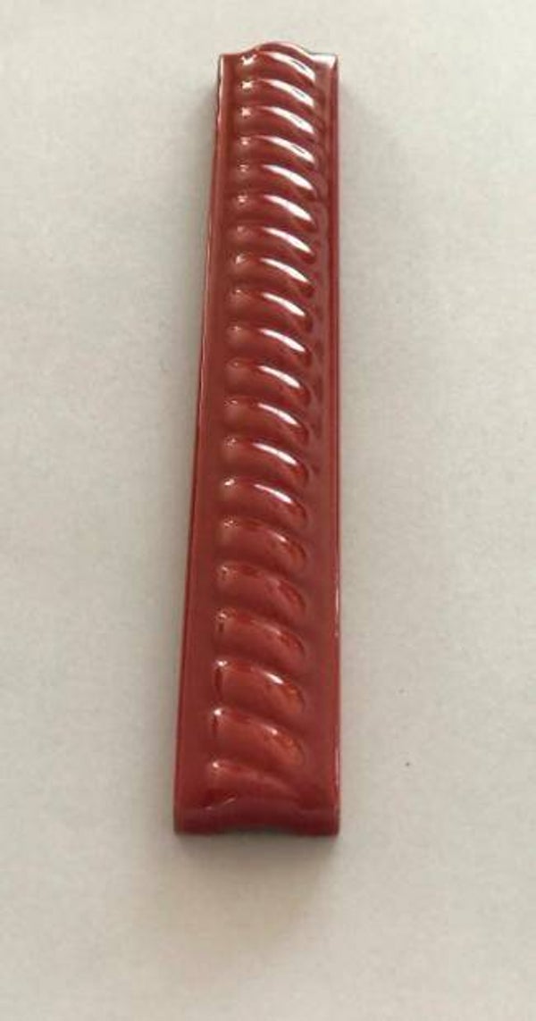 Kabelstrip zacht rood glans 2,5x20 cm