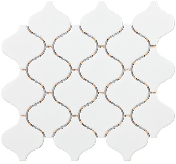 Flame wit glans 28x24,6 cm