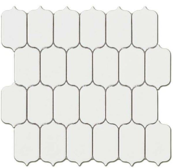 Lantern White glans 26x26 cm