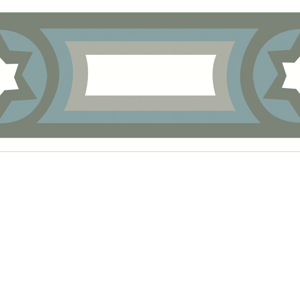 Zement Fliese Randfliese Lora 14x7 cm