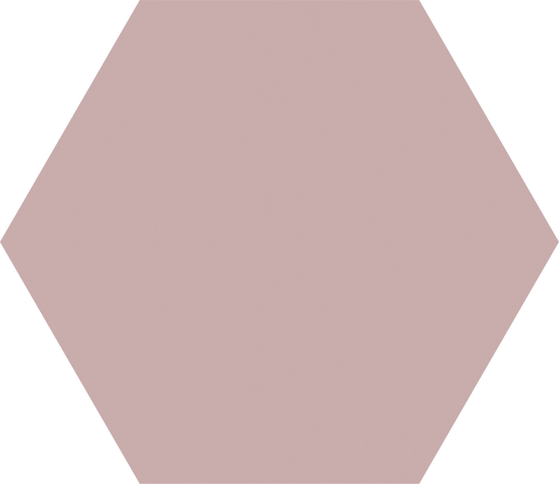 Hexagon Good Vibes unikleur pink 14x16 cm