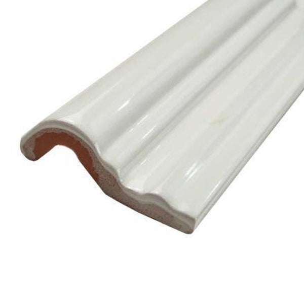 Bolle strip moldura wit glans 5x15 cm