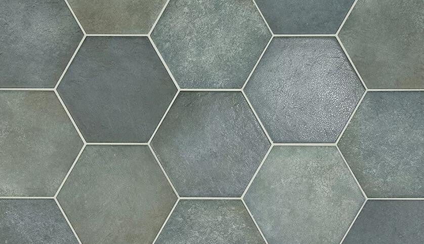 Hexagon Heritage Indigo 17,5x20 cm