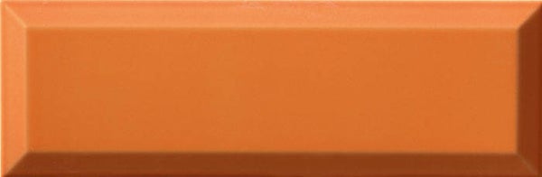 Metrotegel oranje glans 10x30 cm