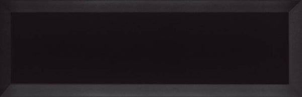 Metrotegel zwart glans 10x30 cm