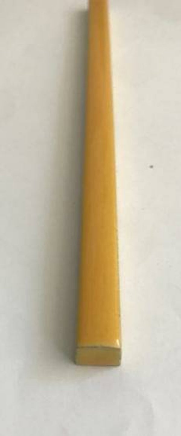 Potloodstrip okergeel glans 1x20 cm