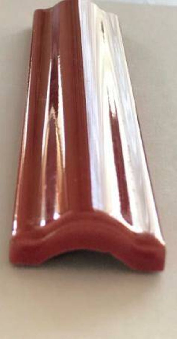 Bolle strip zacht rood glans 3x20 cm