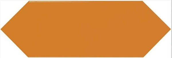 Wandtegel hexagon Orange glans 10x30 cm