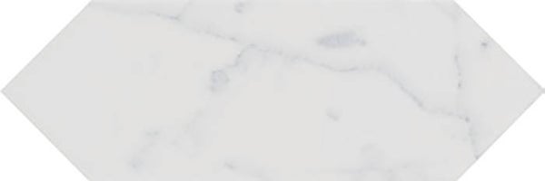 Wandtegel hexagon carrara glans 10x30 cm
