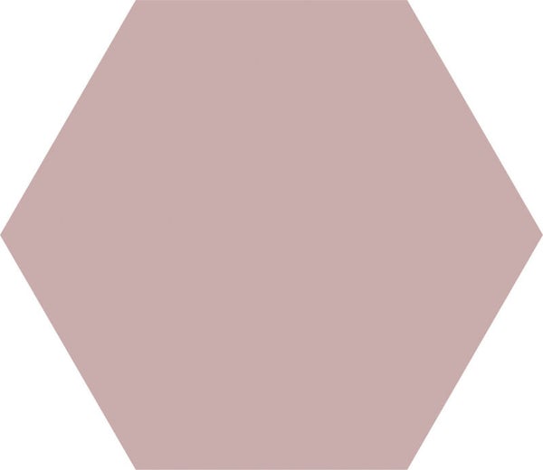 Hexagon Good Vibes unikleur pink 14x16 cm