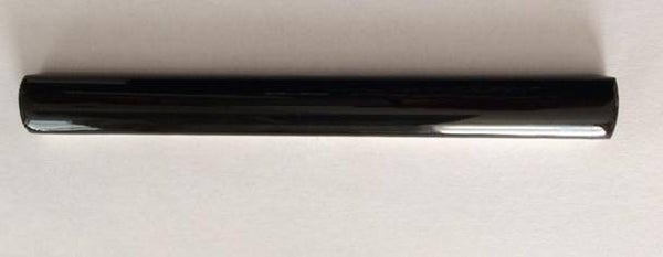 Potloodstrip zwart glans 1x15 cm