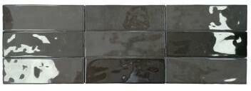 Wandtegel handvorm Nolita Negro 6,5x20 cm