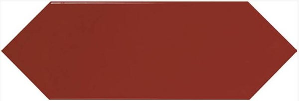 Wandtegel hexagon Red glans 10x30 cm