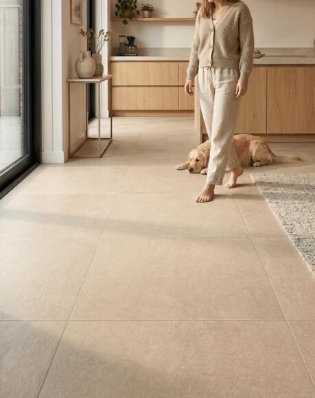 Vloertegel Rivera in Sand, Marrone, Grey en Greige 60x60 cm en 60x120 cm