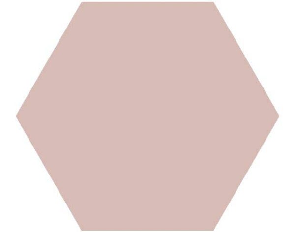 Hexagon Basic Rose 22x25 cm