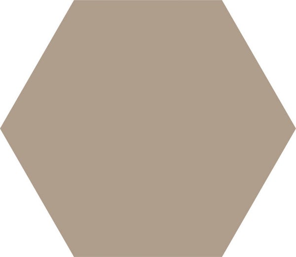 Hexagon Good Vibes unikleur sand 14x16 cm