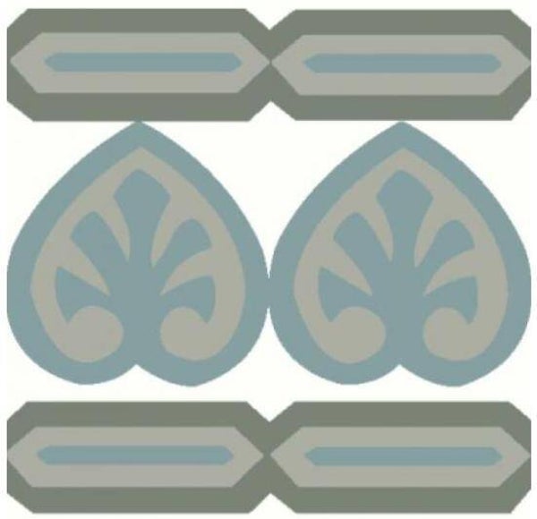 Zement Fliese Randfliese Sara 8483 14x14 cm