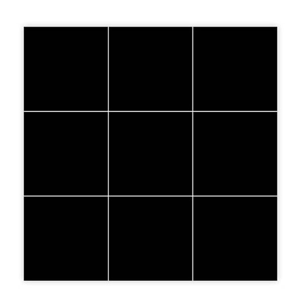 Unikleur vloertegel Matrix Black 20x20 cm