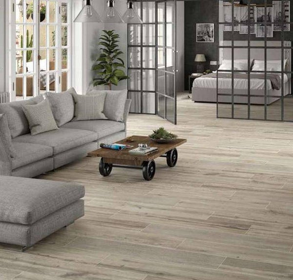 STN Springwood Gris, Miel en Natural 23x120 cm