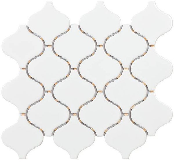 Flame wit glans 28x24,6 cm