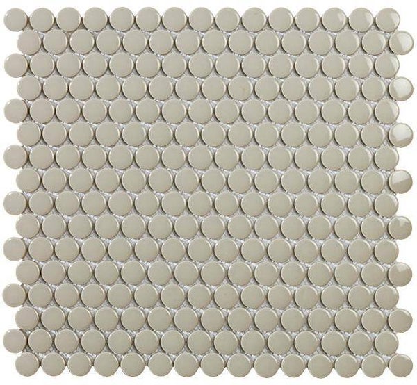 Mozaiek Penny grijs glans 31,5x29,4 cm