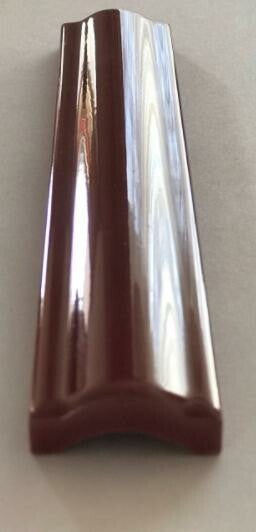 Bolle strip bordeaux glans 3x20 cm