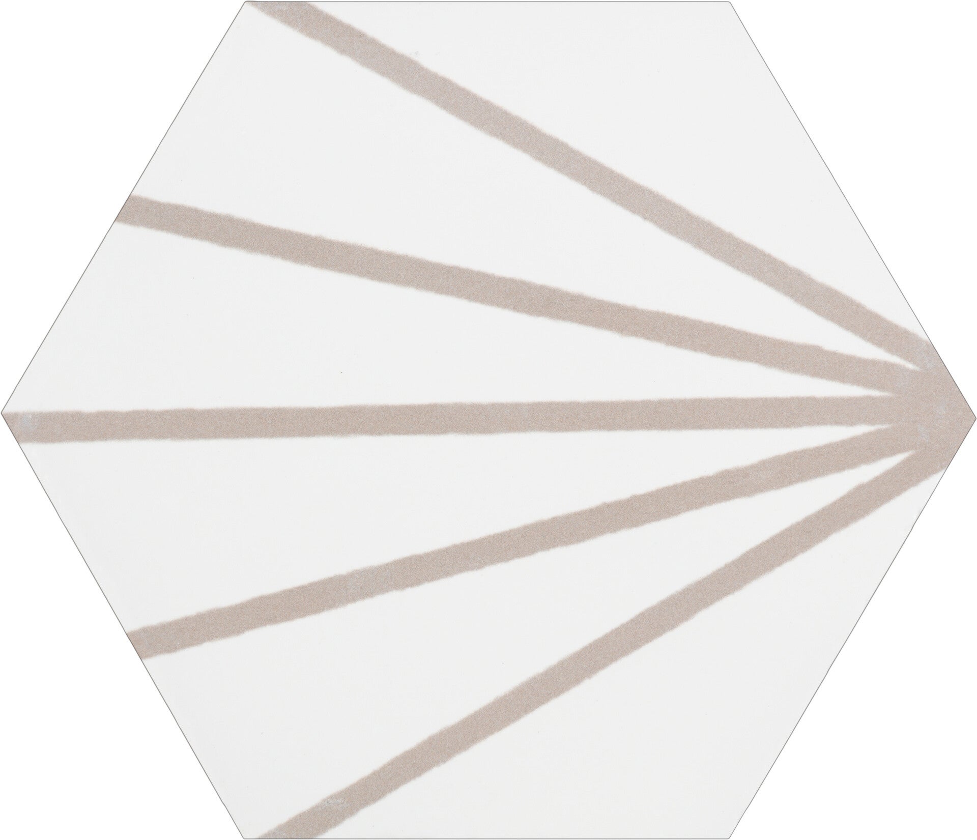 Hexagon Meraki patroontegel Line Gris 19,8x22,8 cm