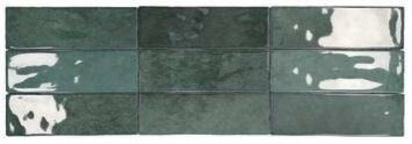Wandtegel handvorm Nolita Verde 6,5x20 cm