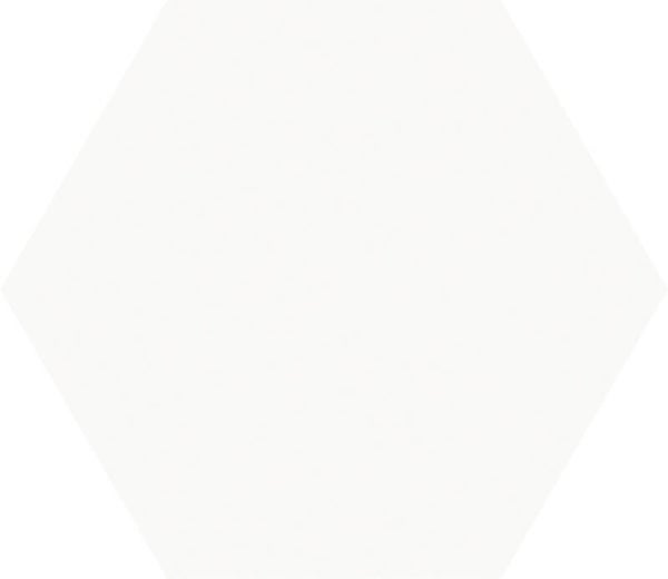 Hexagon Good Vibes unikleur white 14x16 cm