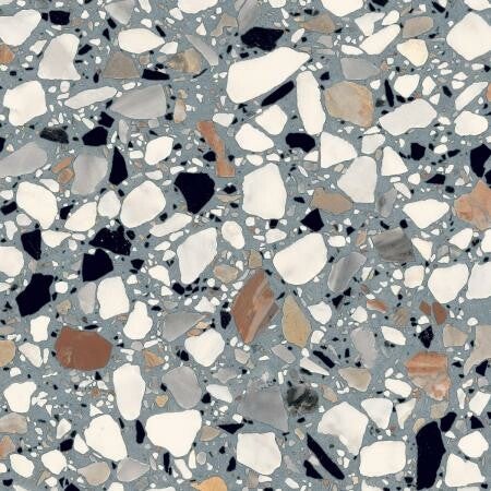 Vloertegel Terrazzo azurro macro 20x20 cm