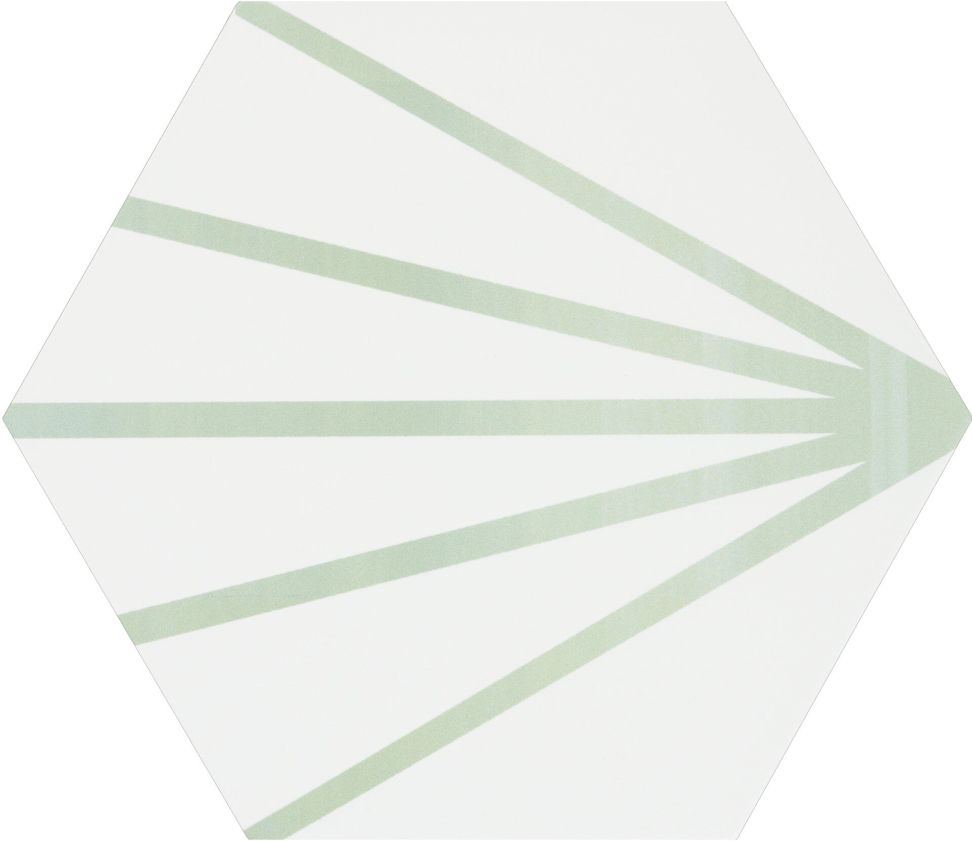Hexagon Meraki patroontegel Line Verde 19,8x22,8 cm