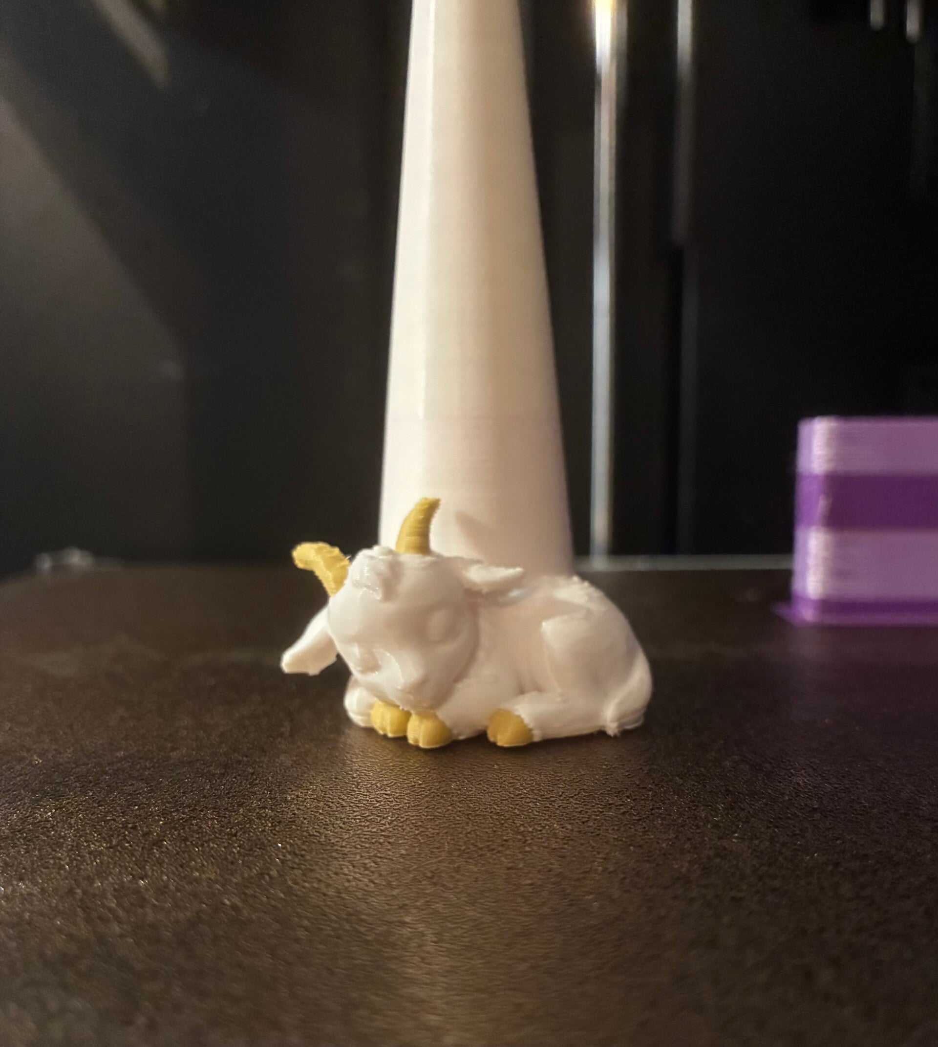 Sleeping Goat Ring Cone