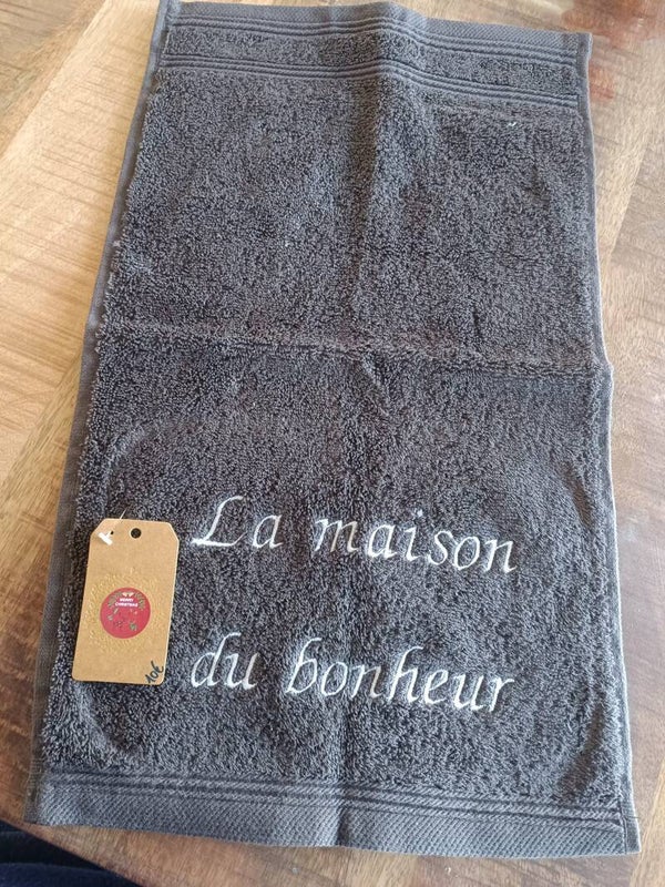 essui mains " la maison du bonheur "