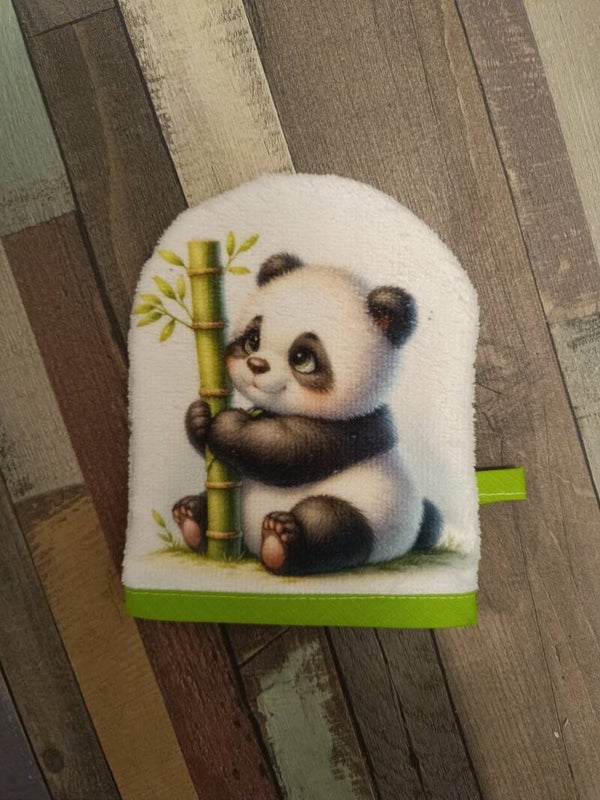 Gant de toilette Panda