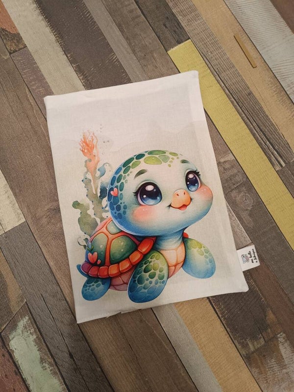 Protège carnet de santé tortue