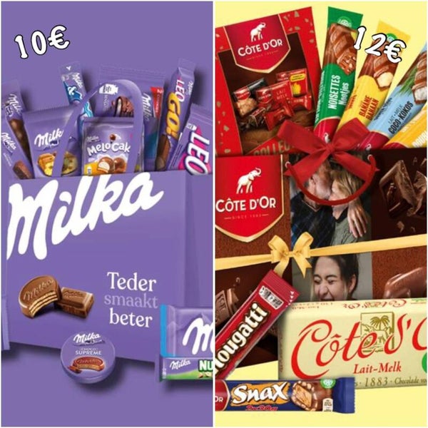 Pakket Milka of Cote D'or