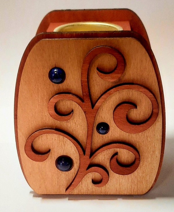 Teelichthalter "Lapislazuli"