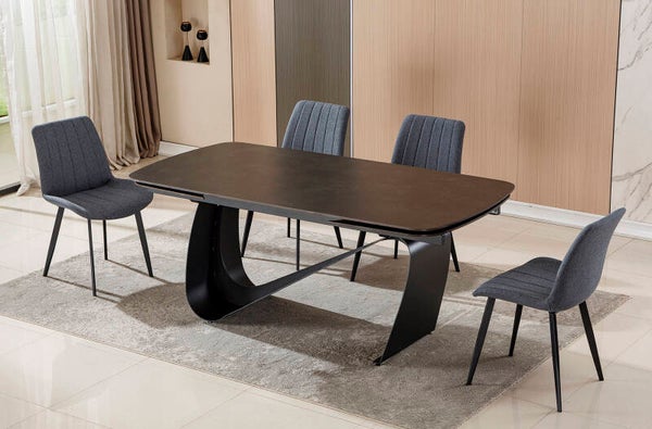 MESA COMEDOR EXTENSIBLE 180 - 270 CM OSTANA CERAMIC VULCANO
